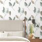 Brushwork Branches Mineral & Olive Wallpaper