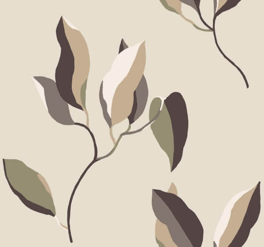 Brushwork Branches Violet Wallpaper