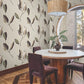 Brushwork Branches Violet Wallpaper