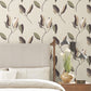 Brushwork Branches Violet Wallpaper