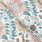 Artistic Bouquet Ochre & Ocean Wallpaper