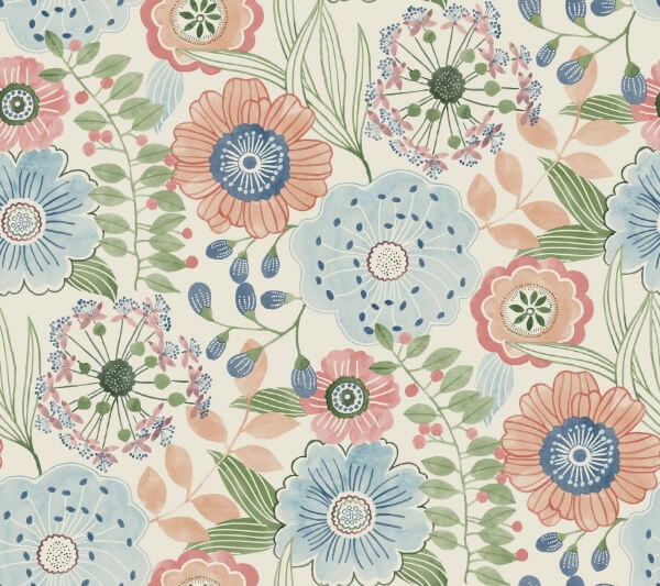 Artistic Bouquet Multicolor Wallpaper