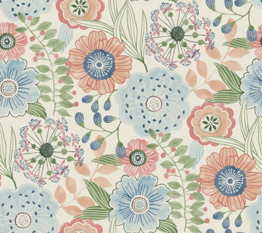 Artistic Bouquet Multicolor Wallpaper