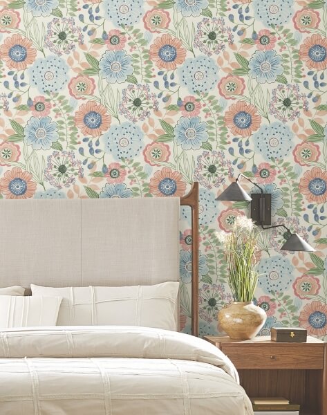 Artistic Bouquet Multicolor Wallpaper