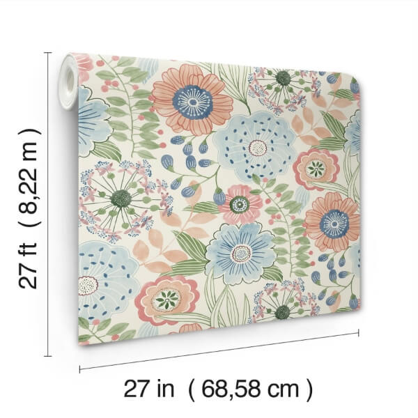Artistic Bouquet Multicolor Wallpaper