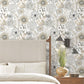 Artistic Bouquet Neutral Wallpaper