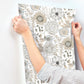 Artistic Bouquet Neutral Wallpaper
