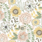 Artistic Bouquet Coral & Lemon Wallpaper