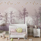 Blush Birds and Trees Mural