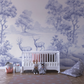 Blue Serene Wildlife Forest Scene