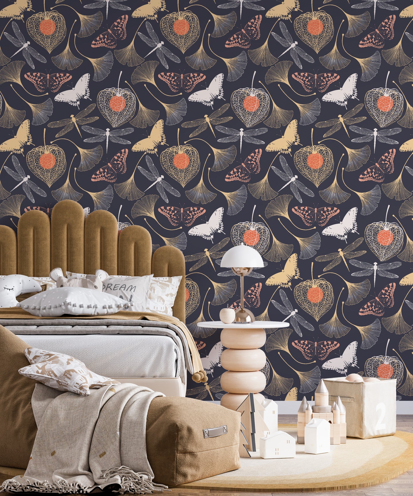 Ginkgo Biloba butterflies Mural