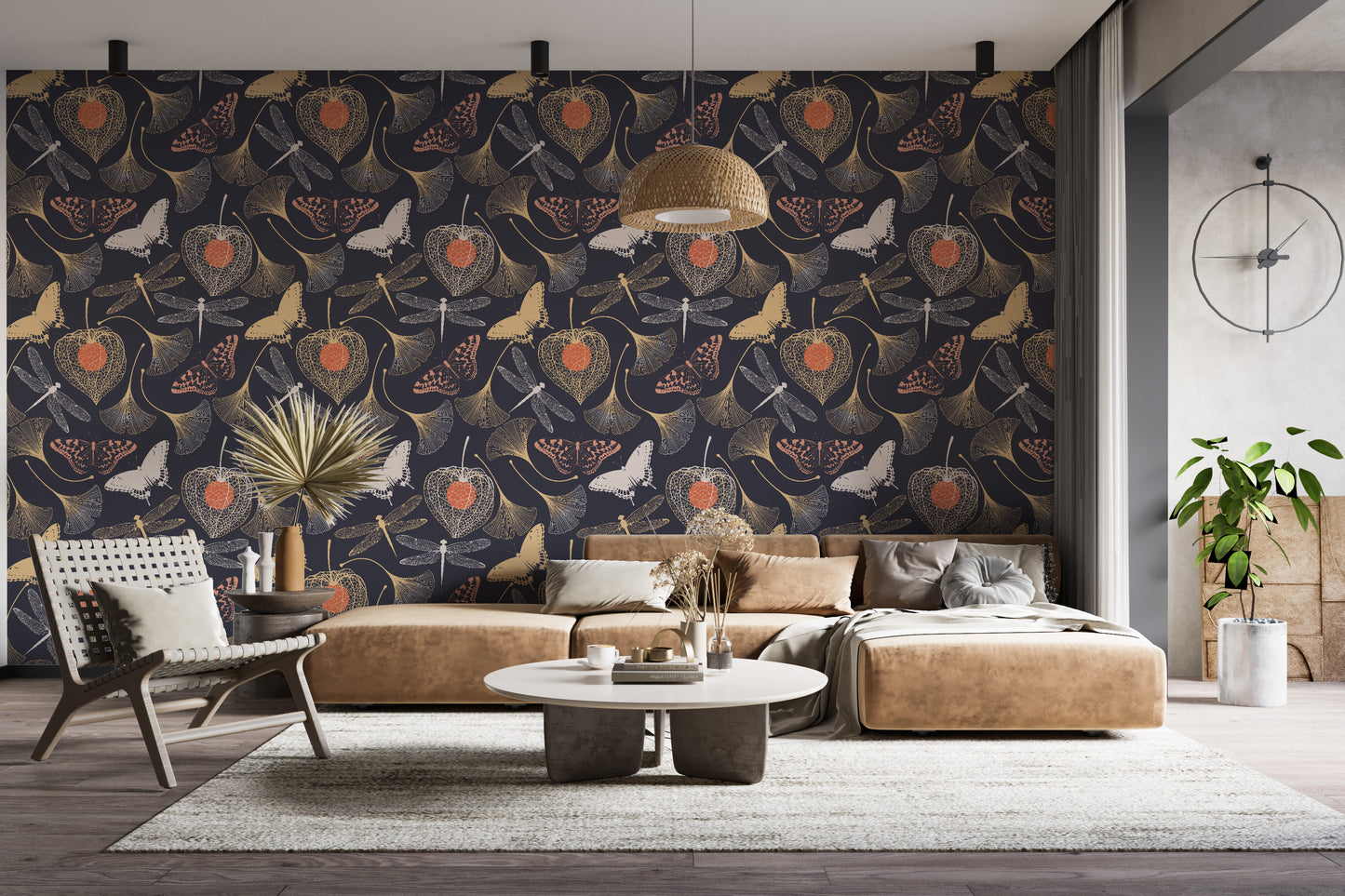 Ginkgo Biloba butterflies Mural