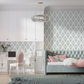 Seamless Damask Floral Pattern Wallpaper