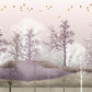 Blush Birds and Trees Mural