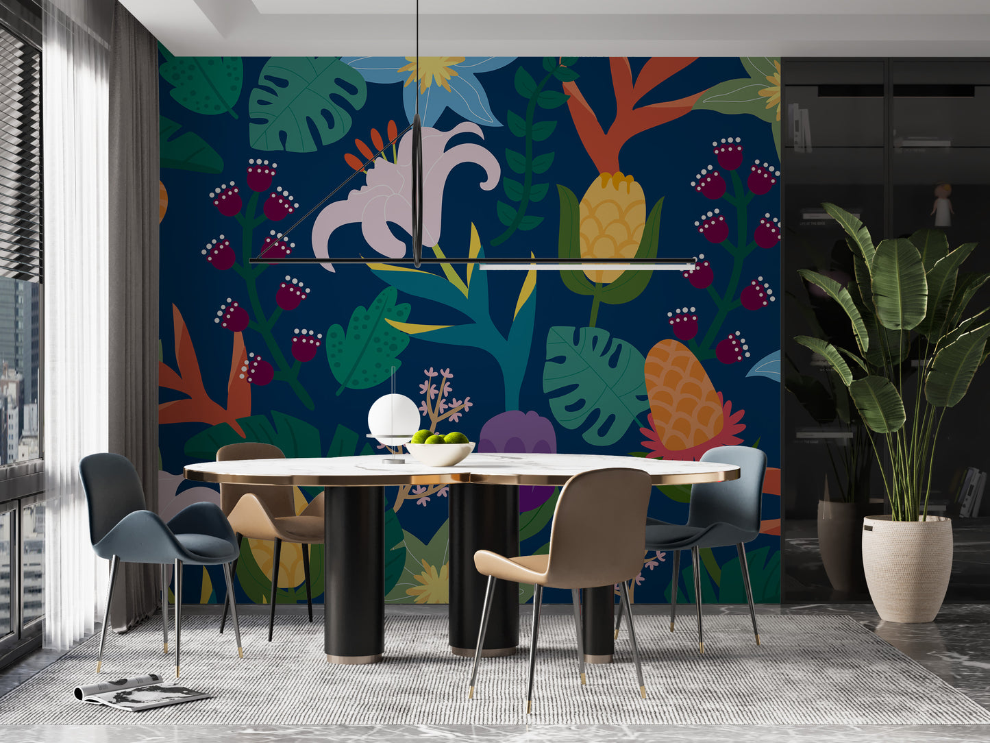 Floral Colorful Mural