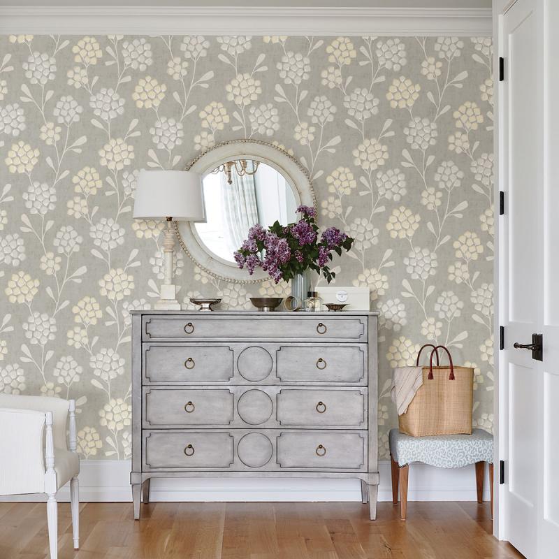 2785-24863 Citrine Scandi Flora Wallpaper