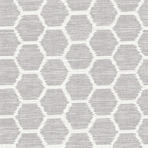 2793-24711 Aura Lavender Honeycomb Wallpaper