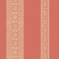 1014-001833 Coral Brynn Paisley Stripe Wallpaper By Brewster