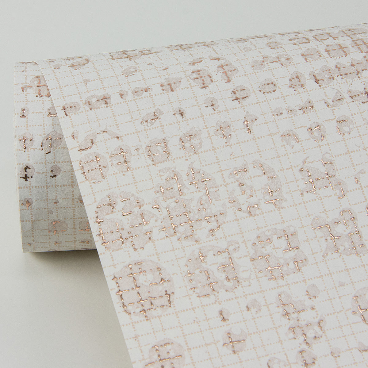 Celeste Rose Gold Geometric Wallpaper