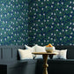 RI5149 Navy Peonies Wallpaper