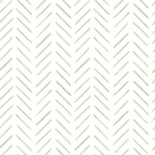 Painted Herringbone Wallpaper