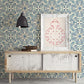 Florentine Blue Tile Wallpaper
