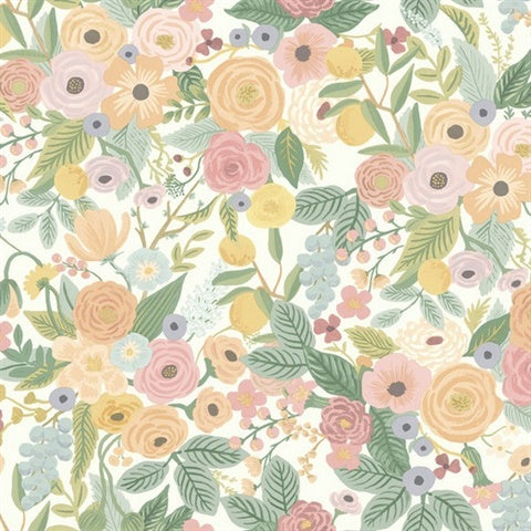 RI5118 Pastels Garden Party Wallpaper