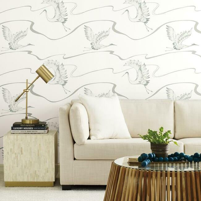 Soaring Cranes Wallpaper