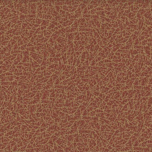 Tossed Fibers Red Wallpaper