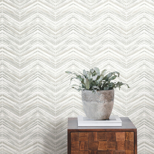 Petite Watercolor Chevron Wallpaper