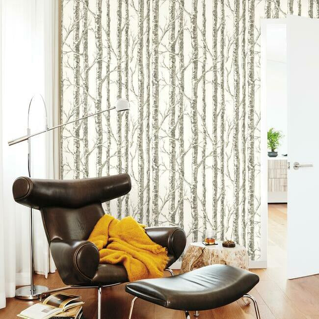 Paper Birch Wallpaper -Neutral color