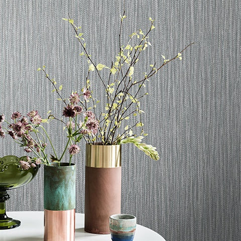 2861-87518 Umbra Charcoal Floral Wallpaper