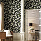 RI5146 Black/White Hydrangea Wallpaper