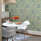 2903-25832 Shiloh Green Botanical Wallpaper Blue Bell By A Street Prints
