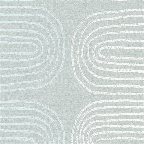 2793-24743 Zephyr Light Blue Abstract Stripe Wallpaper