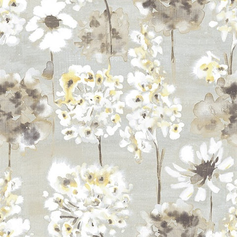 2656-004003 Yellow and Grey Marilla Wallpaper