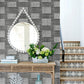 2903-25824 Maxwell Black Geometric Wallpaper Blue Bell By A Street Prints