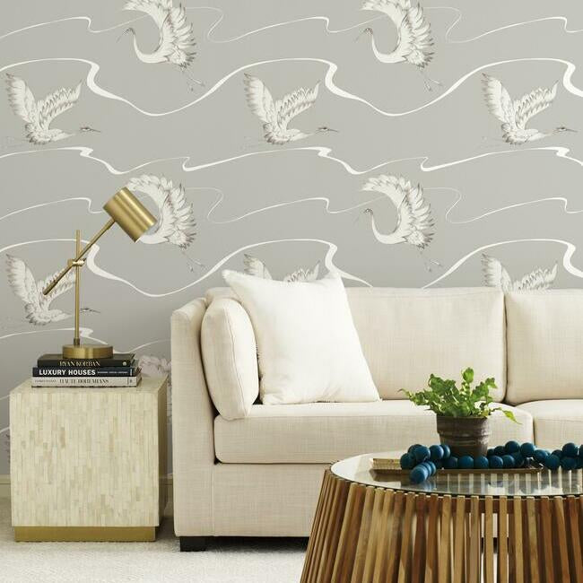 Soaring Cranes Wallpaper