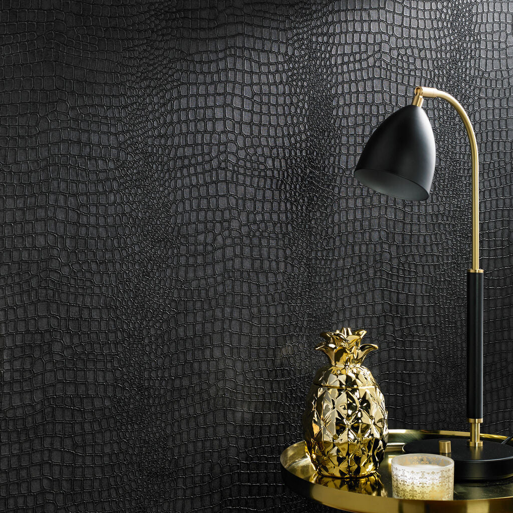 CROCODILE BLACK WALLPAPER