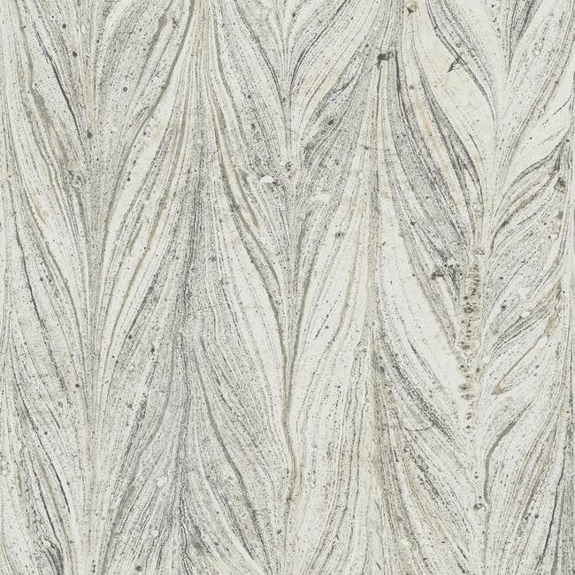 Y6230802 Cool Grey Ebru Marble Wallpaper