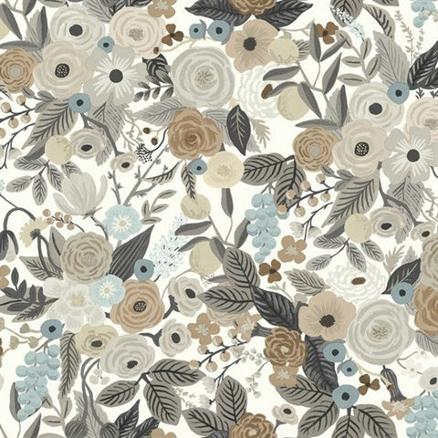 RI5121 Brown/Beige Garden Party Wallpaper