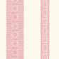 1014-001831 Pink Brynn Paisley Stripe Wallpaper By Brewster