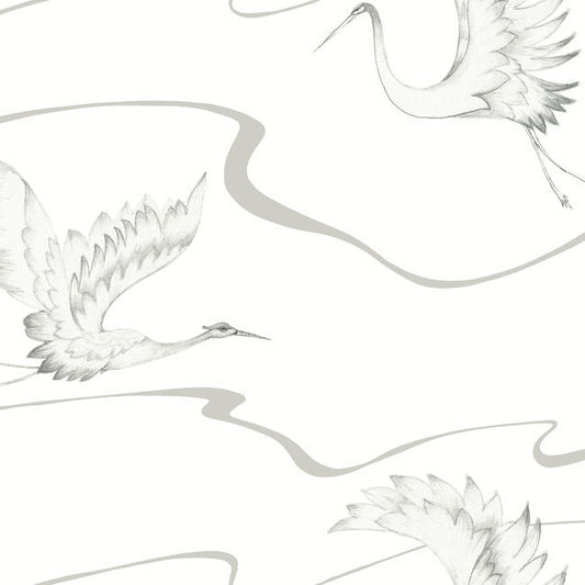 Soaring Cranes Wallpaper