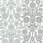2821-25107 Lovebirds Slate Folk Stripe Wallpaper