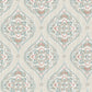 2821-25150 Adele Teal Damask Wallpaper