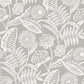 2969-87531 Alma Light Grey Tropical Floral Wallpaper by Brewster