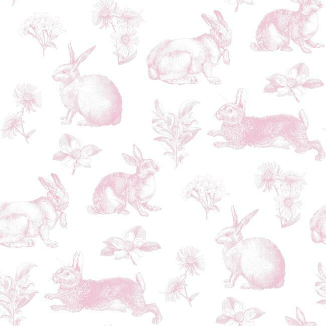 Bunny Toile Wallpaper
