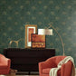 Tale/Gold Marigold Wallpaper