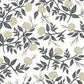 RI5150 White/Black Peonies Wallpaper