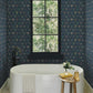 RI5129 Navy Hawthorne Wallpaper